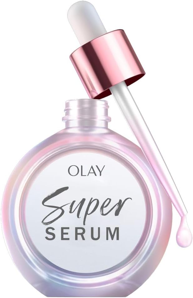 Olay Super Serum, Hydrating Face Serum with Vitamin C, Niacinamide, Collagen Peptide, Anti-Ageing & Brightening Skincare for a Youthful Glow, 30ml