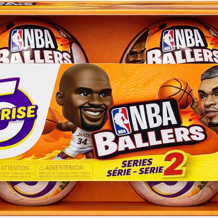 ZURU 5 Surprise NBA Ballers Series 2 Official NBA Collectible Figures & Accessories – Surprise Unboxing Basketball Sports Toy (4 Capsules)