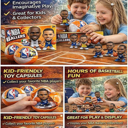 ZURU 5 Surprise NBA Ballers Series 2 Official NBA Collectible Figures & Accessories – Surprise Unboxing Basketball Sports Toy (4 Capsules)