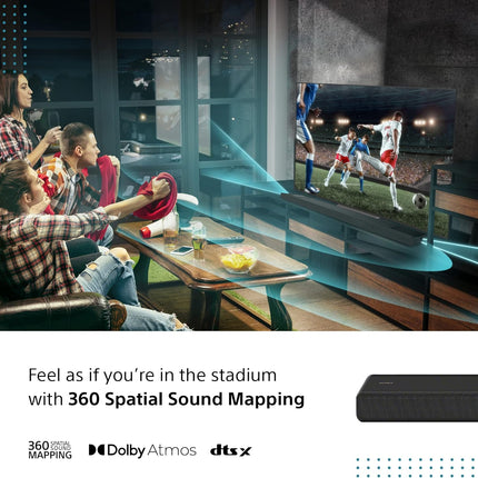 Sony HT-A3000 3.1 ch Dolby Atmos Soundbar for TV, with built-in subwoofer, 360 Spatial Sound Mapping, works with Alexa and Google Assistant