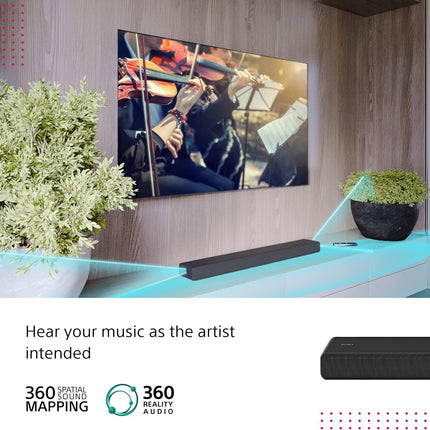 Sony HT-A3000 3.1 ch Dolby Atmos Soundbar for TV, with built-in subwoofer, 360 Spatial Sound Mapping, works with Alexa and Google Assistant