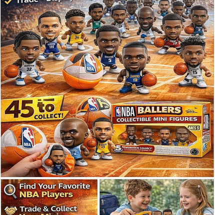 ZURU 5 Surprise NBA Ballers Series 2 Official NBA Collectible Figures & Accessories – Surprise Unboxing Basketball Sports Toy (4 Capsules)