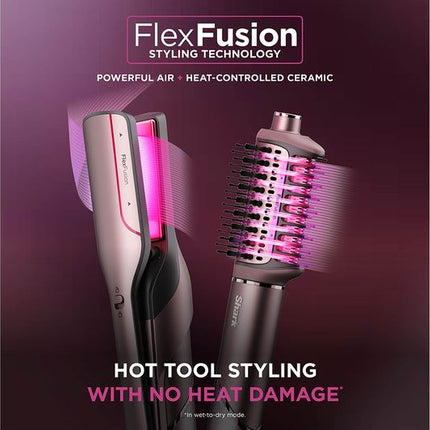 SHARK HD652SUK FlexFusion Straight 5-in-1 Air Styler & Hair Dryer with Storage Case - Cosmic Blush