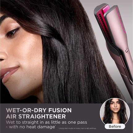 SHARK HD652SUK FlexFusion Straight 5-in-1 Air Styler & Hair Dryer with Storage Case - Cosmic Blush
