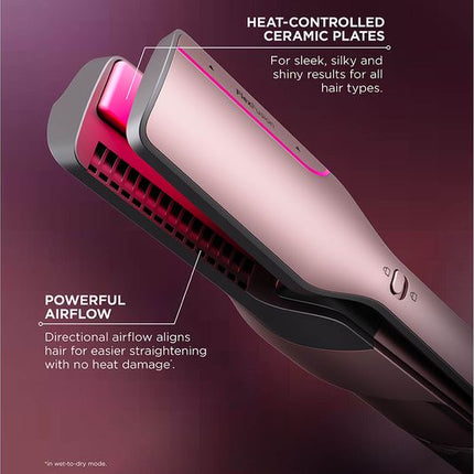SHARK HD652SUK FlexFusion Straight 5-in-1 Air Styler & Hair Dryer with Storage Case - Cosmic Blush