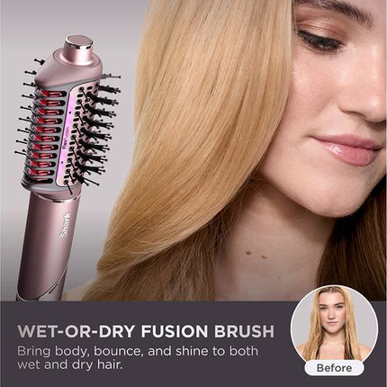 SHARK HD652SUK FlexFusion Straight 5-in-1 Air Styler & Hair Dryer with Storage Case - Cosmic Blush