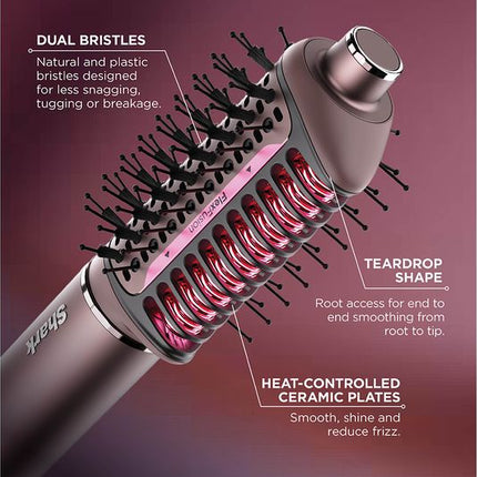 SHARK HD652SUK FlexFusion Straight 5-in-1 Air Styler & Hair Dryer with Storage Case - Cosmic Blush
