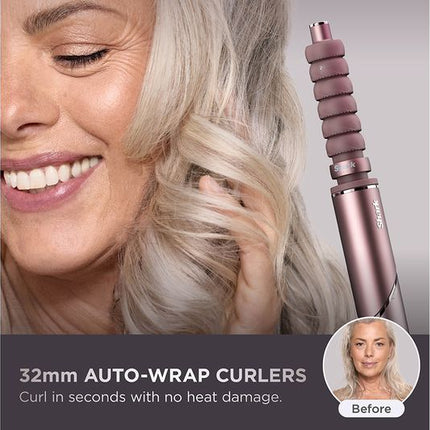 SHARK HD652SUK FlexFusion Straight 5-in-1 Air Styler & Hair Dryer with Storage Case - Cosmic Blush